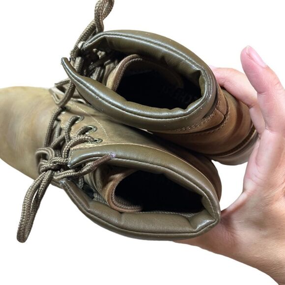 Skechers Brown Leather Lace Up Ankle Boots - Picture 7 of 12